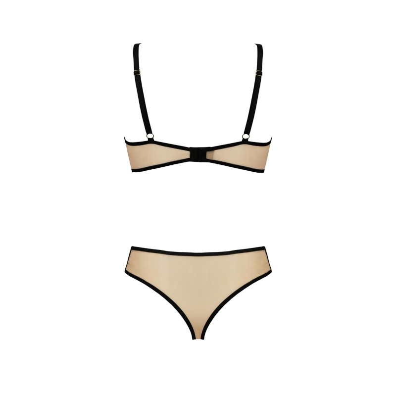 Bielizna-DAISY SET beige L/XL